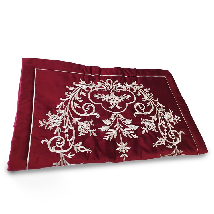 BORDO KADIFE KERVAN DESEN  BOHÇA SETİ (ZARF BOHÇA)