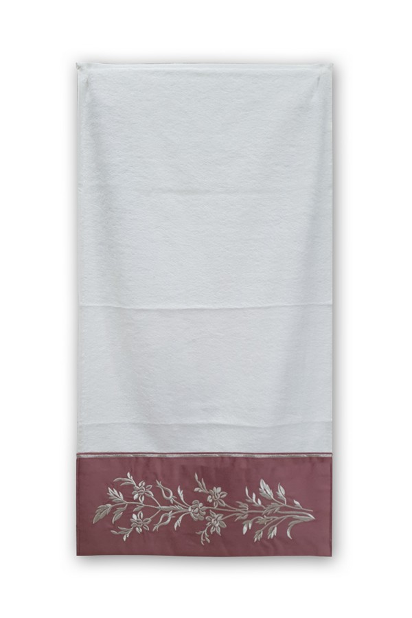 KOYU PUDRA MAT KADIFE  KERVAN DESEN BOHÇA SETİ